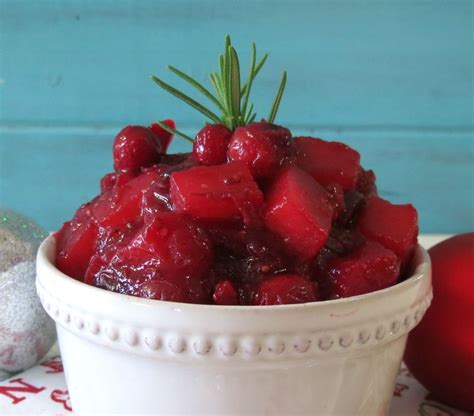 Cranberry Pear And Rosemary Chutney Pb P Design Recipe Chutney