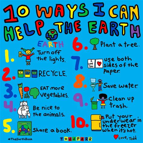 Todd Parr On Twitter Happy Earthday 🌏 Here Are Some Ways You Can