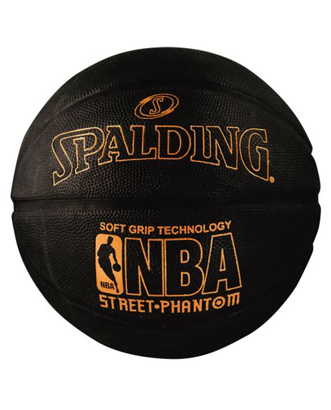 Spalding Nba Street Phantom Black And Neon Orange Outdoor Basketball