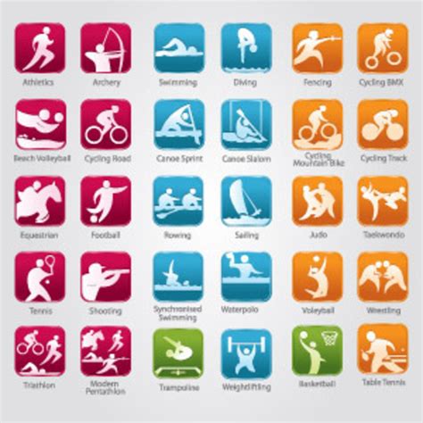 Olympic Sports Icons Freevectors