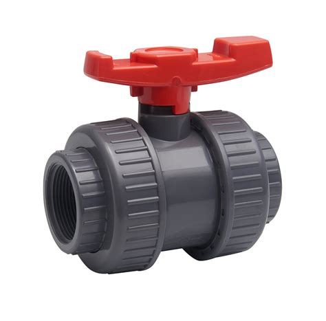 Ball Valve For Pvc Pipe Uxcell Pvc Ball Valve Water Pipe Threaded Ends G34 Female Red Gray