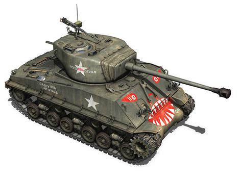 M4a3e8 Sherman Easy Eight Rice Red Dev 3d Model Obj 3ds Fbx C4d