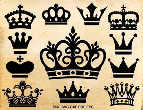 Crown Svg File Crown Clipart Queen Crown King Crown Cut