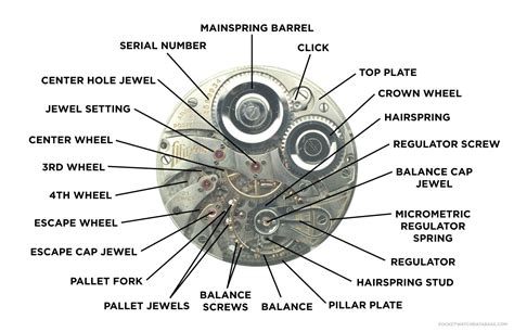 Pocket Watch Parts Labelled The Anatomy Of A Pocket Watch