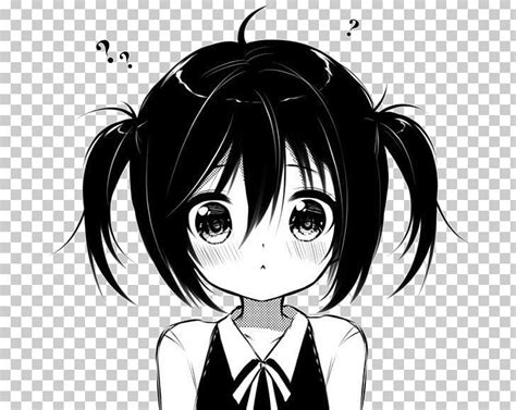 Kawaii Anime Girl With Black Hair