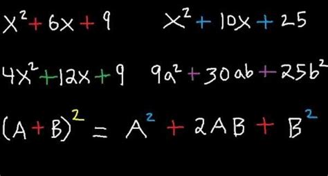 Fórmula Del Trinomio Cuadrado Perfecto Unigal