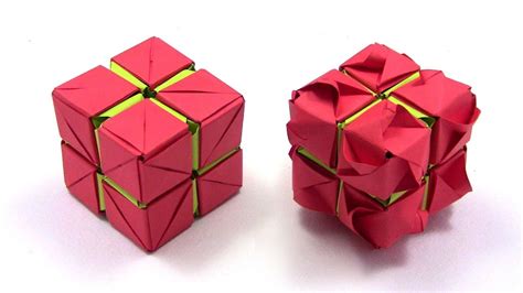 Origami Rose Cube Kusudama By Yakomoga In English Yakomoga Easy