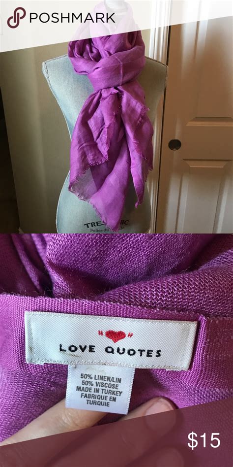 In this article, i will compare scarfs vs. Love Quotes Scarf | Purple love, Linen scarves, Love quotes