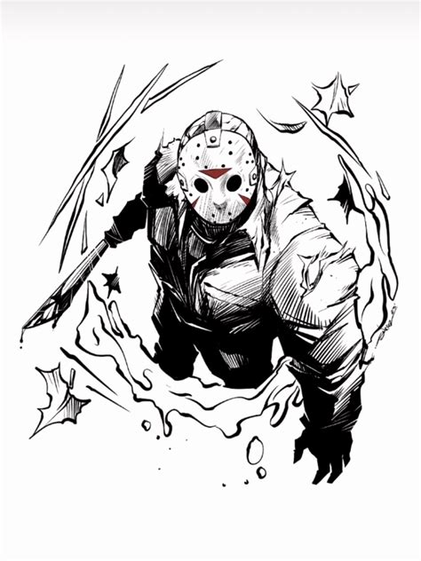 Jason Voorhees 2 In Billy Hensons Friday The 13th Art Commissions