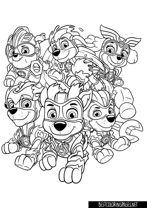 PAW Patrol Coloring Pages Bestcoloringpages Net