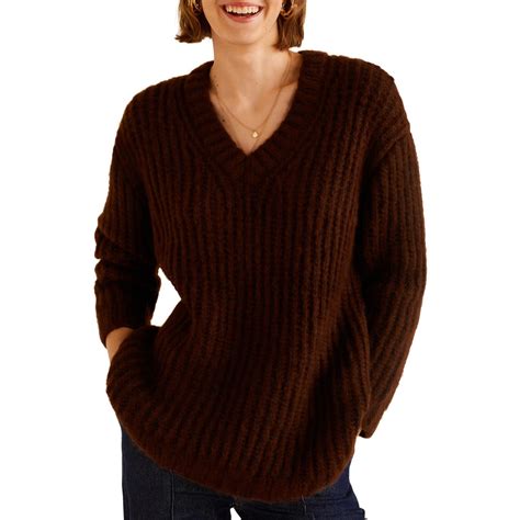 Brown Chunky Knit Sweater Brandalley