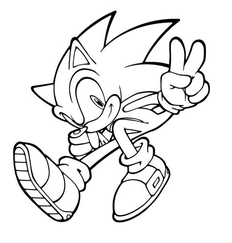 Dibujos Para Pintar De Sonic Dibujos Para Colorear De Sonic