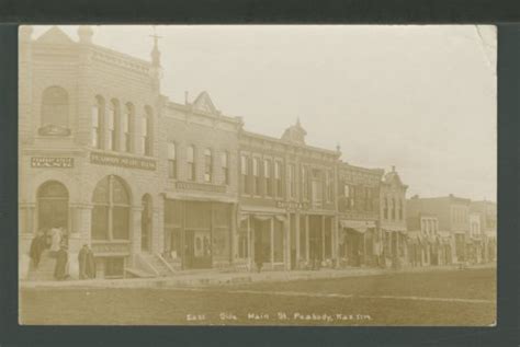 East Side Of Main Street In Peabody Kansas Kansas Memory