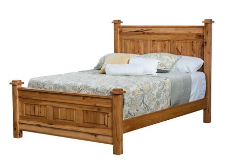 American Panel Amish Solid Wood Bed Kvadro Furniture