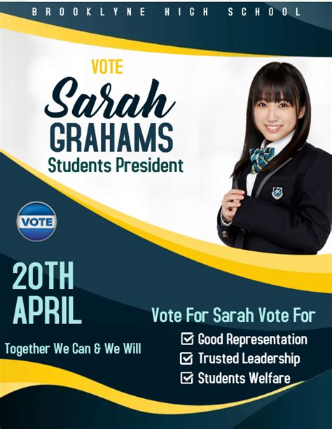 Students Council Election Flyer Template Postermywall