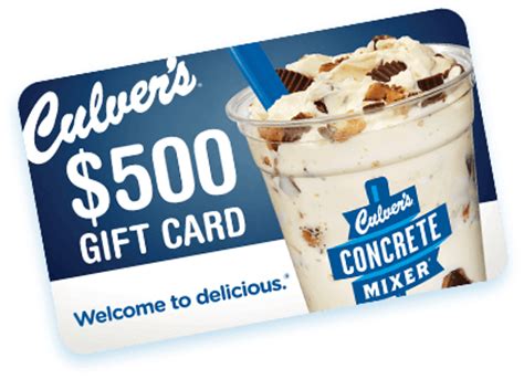 Gift cards ship for free! Culver's Custard Hero Game