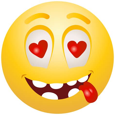 In Love Emoticon Emoji Clipart Info