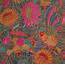 Vintage Cranston Fabric Indonesian Batik Print Flowers And Chickens