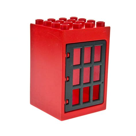 Hier siehst du ein haus aus lego® duplo, das uns von brickaddict.de gefällt! 1x Lego Duplo Haus Tür rot 4x4x5 Gitter Tür schwarz ...