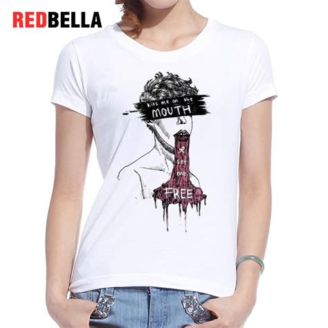 Redbella Graphic Tees Women Ulzzang Troye Sivan Parody Cartoon Vintage Artistic Figure Humor