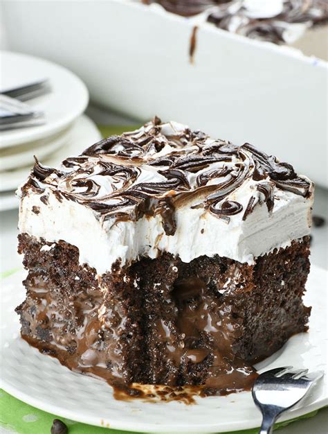 Marshmallow Chocolate Poke Cake 2 Omg Chocolate Desserts