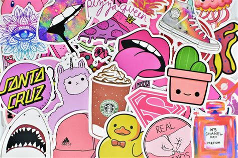 50 Cute Teen Girl Vinyl Stickers Pack Waterproof For Hydro Etsy