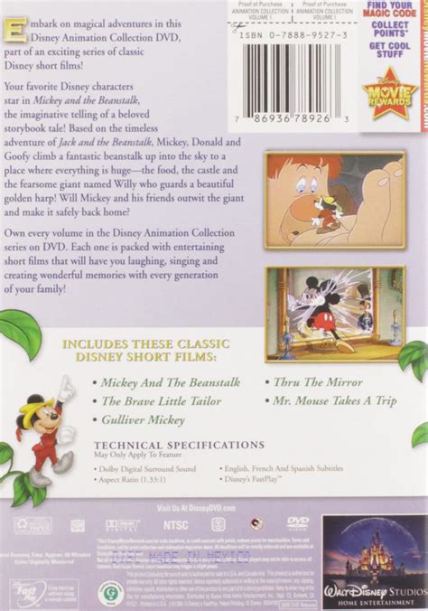 Walt Disney Animation Collection Vol 1 Mickey And The Beanstalk Buy