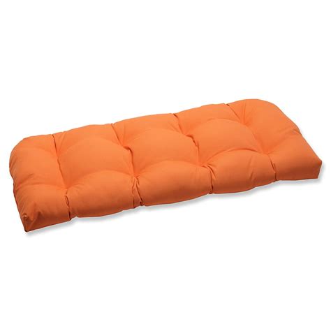 Pillow Perfect Indooroutdoor Wicker Loveseat Cushion With Sunbrella