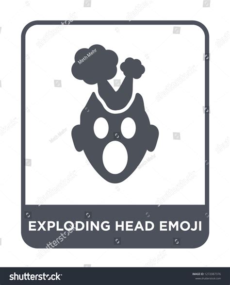 Exploding Head Emoji Icon Vector On Stock Vector Royalty Free