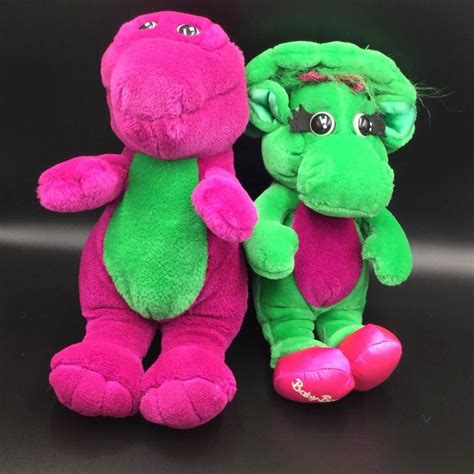 ： 699956993568, zobacz opis podany przez sprzedającego, stan:： nowy: Barney Baby Bop Lyons Group 1992 Plush Lot 13" Stuffed Dinosaur #LyonsGroup | Dinosaur, Dinosaur ...