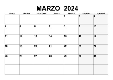 Calendario Marzo 2024 Calendariossu