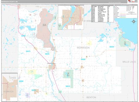 Morrison County Mn Wall Map Premium Style By Marketmaps