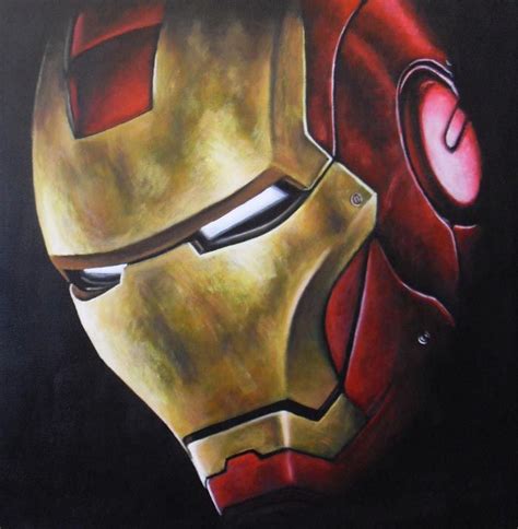 Iron Man Helmet Painting By Jonmckenzie On Deviantart Iron Man