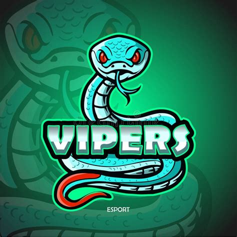 Viper Snake Mascot Esport Logo Design Stock Vector Illustration Of