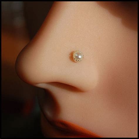 9 Beautiful And Trendy Pearl Nose Pin Designs Styles At Life