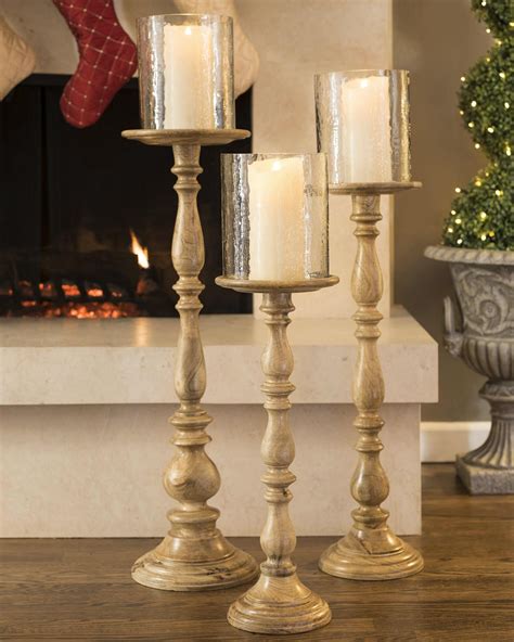 Tall Wooden Candle Holders Large Wood Candle Holders Ideas On Foter