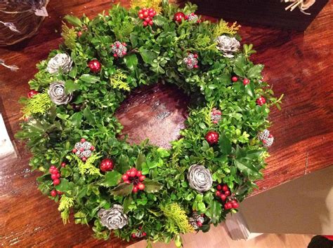Boxwood Christmas Wreath Verdant Floral Studio