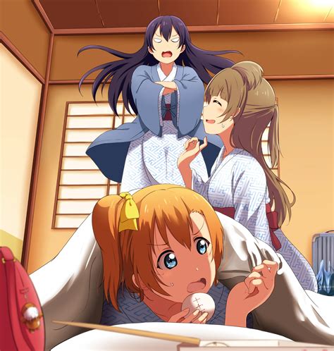 Wallpaper Love Live Anime Girls Sonoda Umi Minami Kotori Kousaka Honoka X Omiit