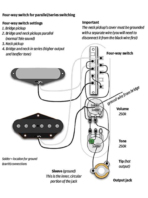 Fender Telecaster 4 Way Switch Wiring Diagram