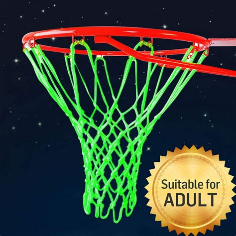 Outdoor Basketball Net Glow In The Dark Nylon Glowing Basketball Net