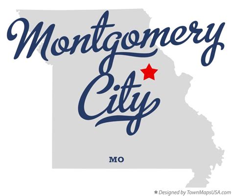 Map Of Montgomery City Mo Missouri