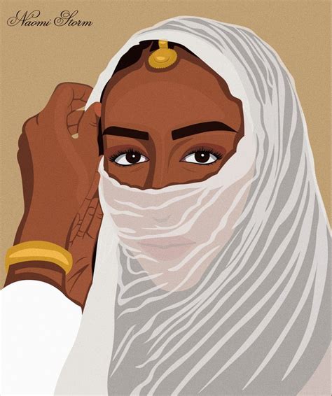 Ethiopian Woman Illustration Black Girl Magic Art Black Women Art