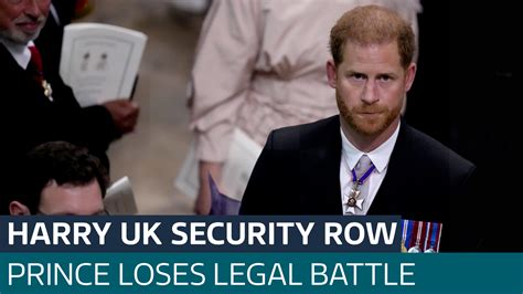 prince harry loses legal battle over security arrangements in the uk latest from itv news