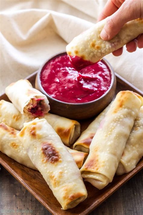 Turkey Cranberry And Brie Egg Rolls Recipe Runner