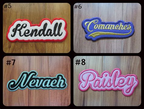 Name Patch Letterman Jacket Patch Cheer Patch Mascot Patch Etsy