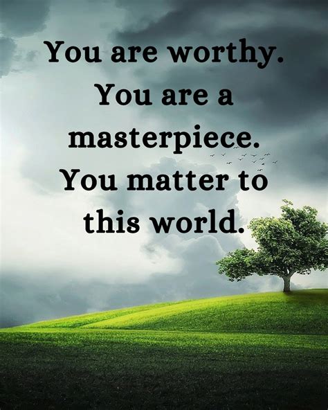 You Are Worthy Inspirational Quote Wall Print Instant Download Etsy