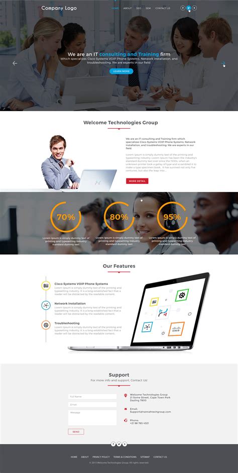 IT Consultant Website Template | Ved Web Services