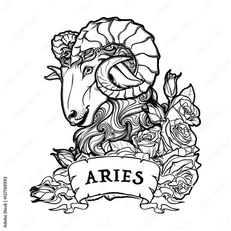 Aries Sign Drawings