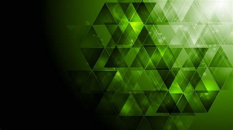 Black Green White Triangles Abstract Hd Wallpaper Peakpx