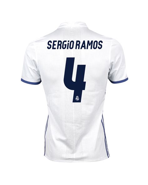 Camiseta 1ª Real Madrid 20162017 Sergio Ramos Au
